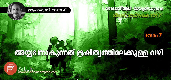 ശബരിമല യാത്രയുടെ അര്‍ത്ഥമെന്ത് ? – ഭാഗം ഏഴ്‌